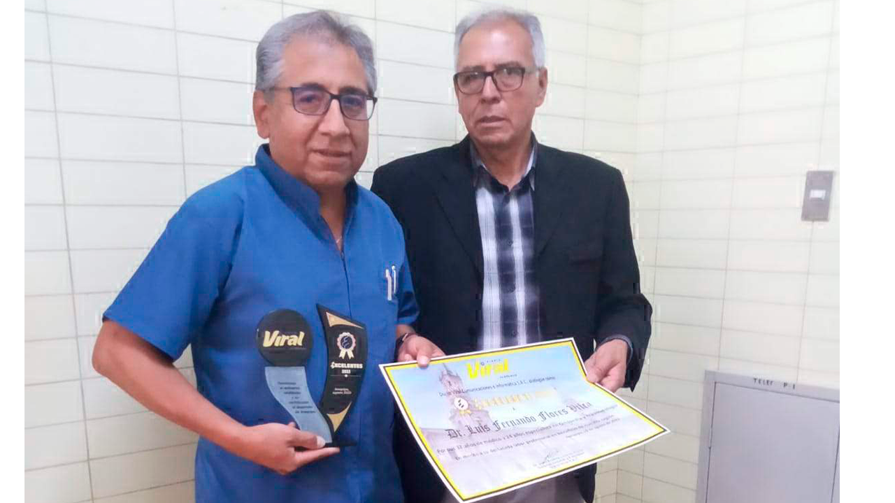 Doctor Luis Fernando Flores Vilca, destacado profesional desde hace 24 años en la especialidad de Ortopedia y Traumatología