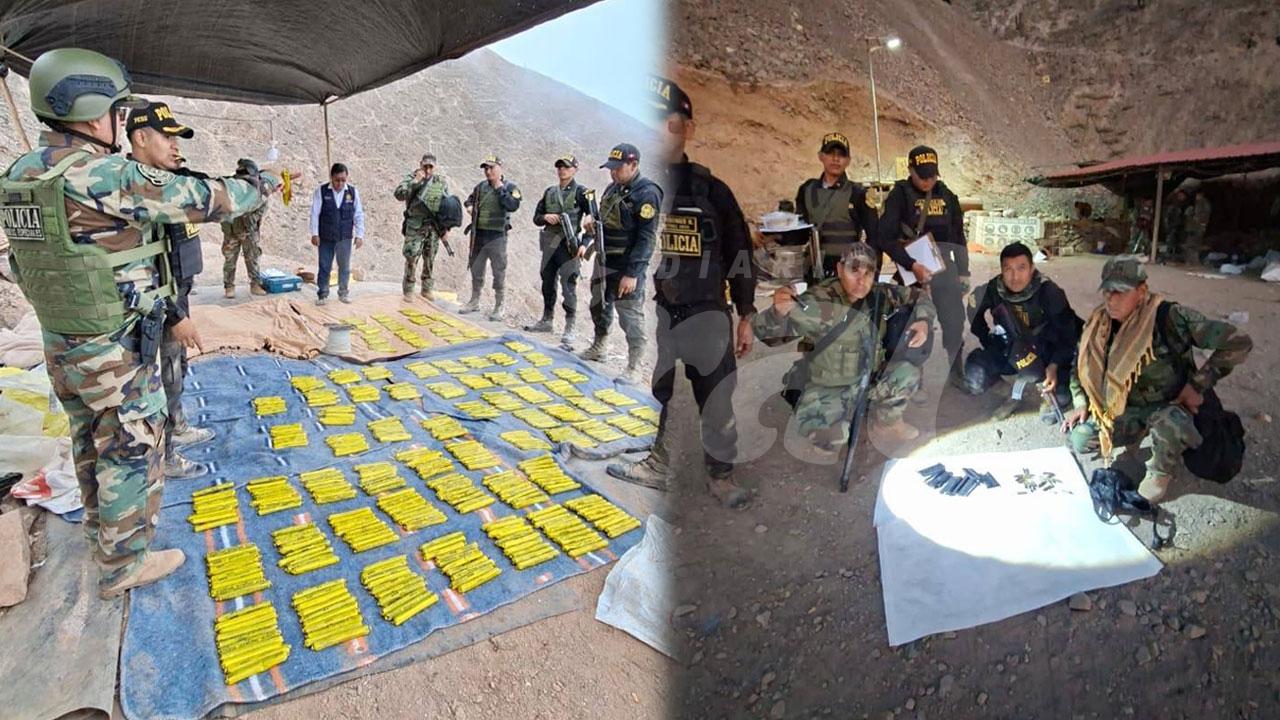 Hallan más de 800 explosivos en mina de Caravelí