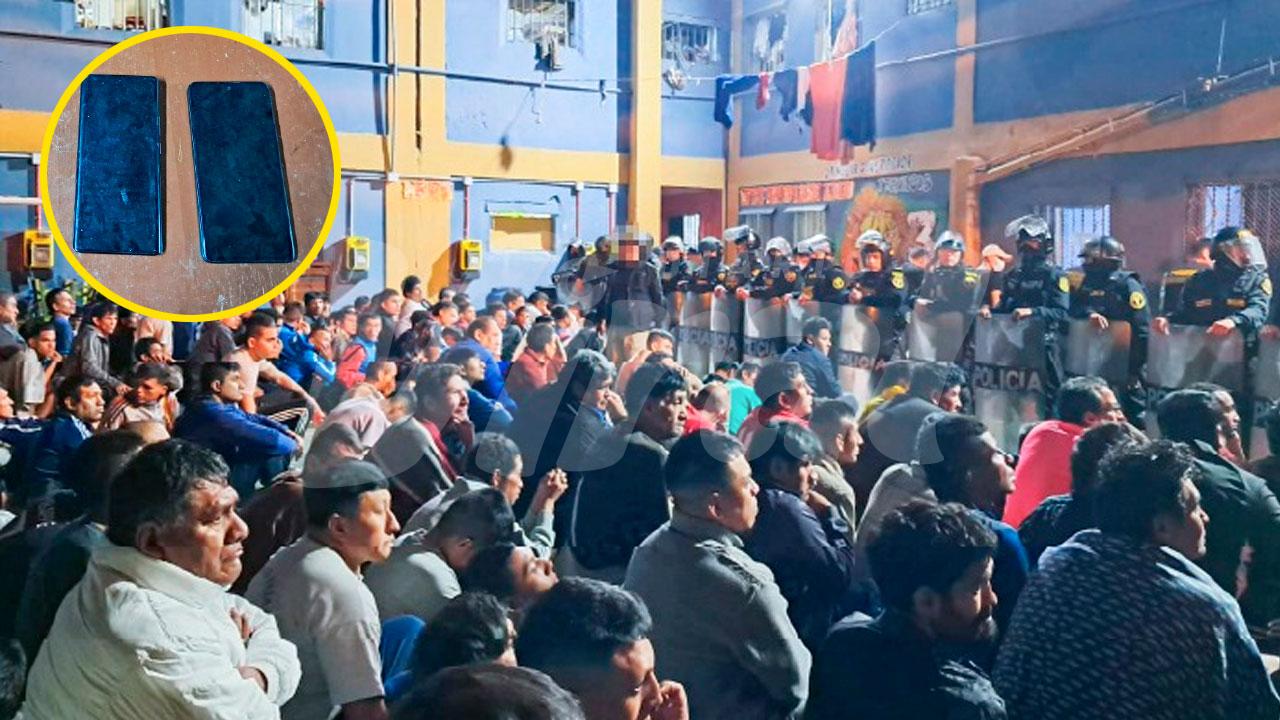 Hallan celulares, droga y armas blancas durante operativo en penal de Arequipa