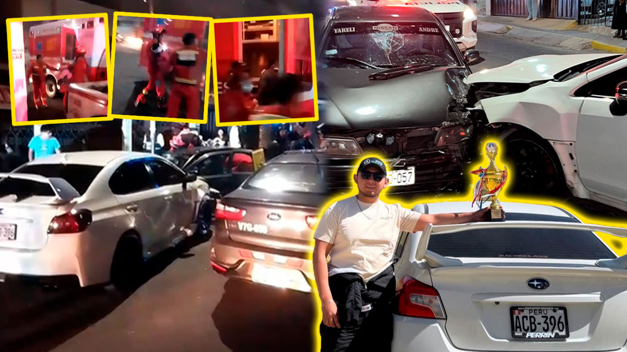 Conductor provoca múltiple choque y deja a menores heridos